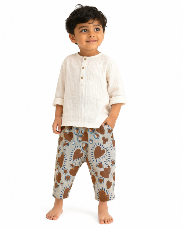 Cotton Pant — Rust Heart
