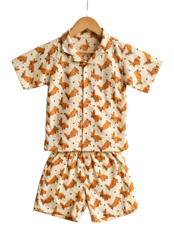 Little Bunny Cotton Co-Ord Set, hanging