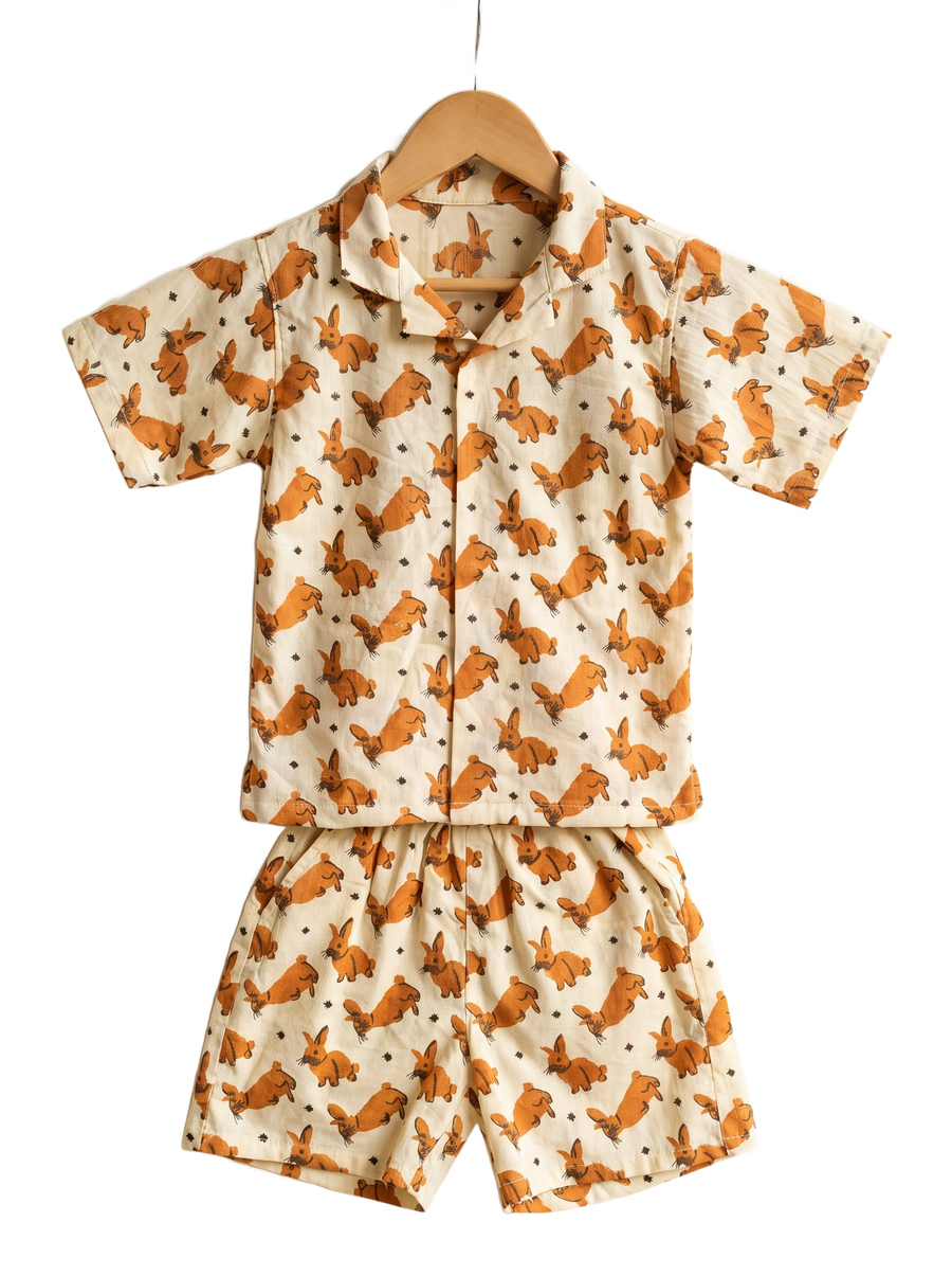 Little Bunny Cotton Co-Ord Set, hanging