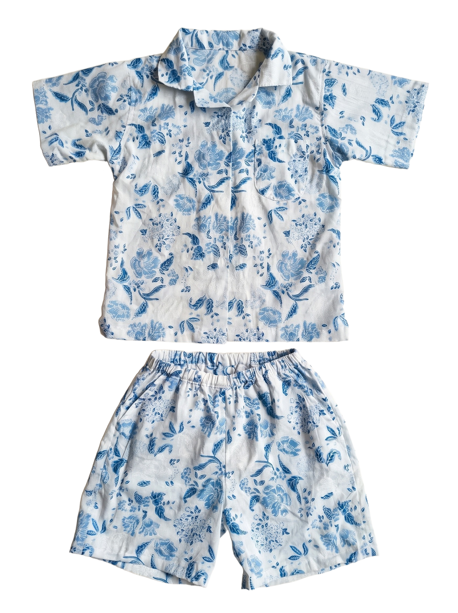 Little Bloom Floral Cotton Co-Ord Set, flat lay